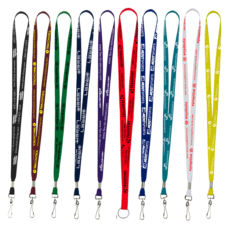 1/2" Supersoft Polyester Silkscreen Lanyard